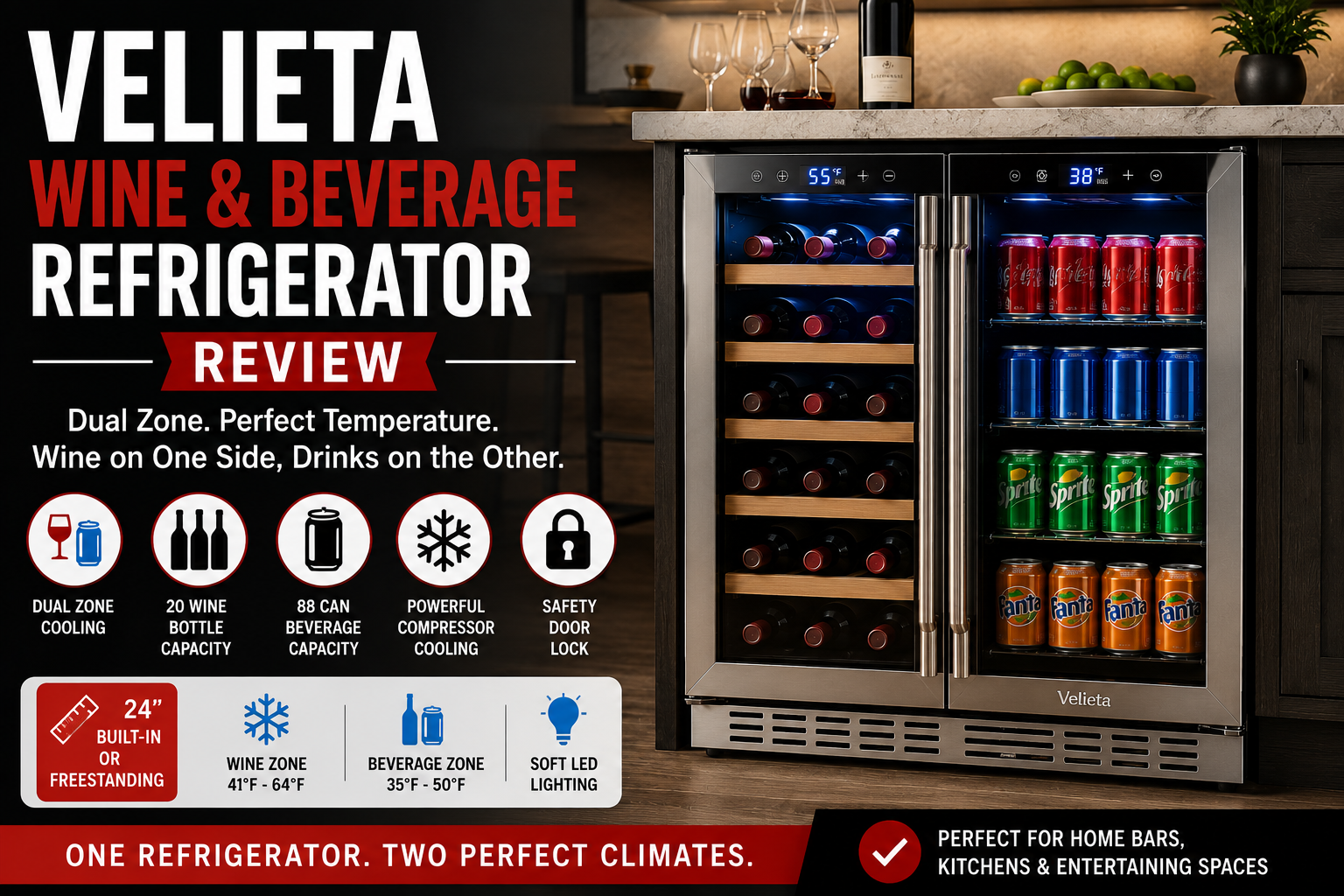 Velieta Wine and Beverage Refrigerator Review: Is It Worth Buying?