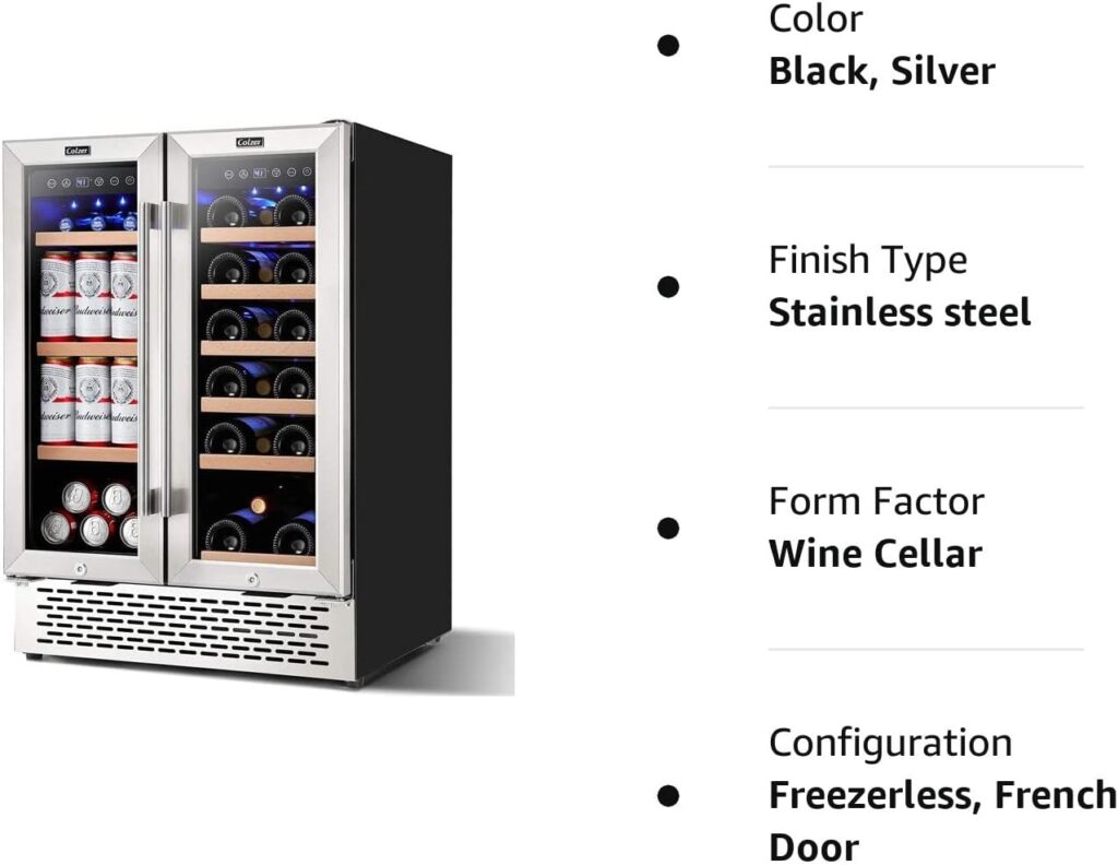 COLZER Wine and Beverage Refrigerator 24 inch Review