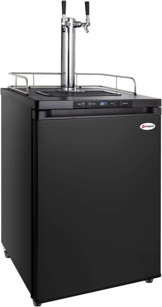 Kegco K309B-1 Kegerator Black, 2 Faucet