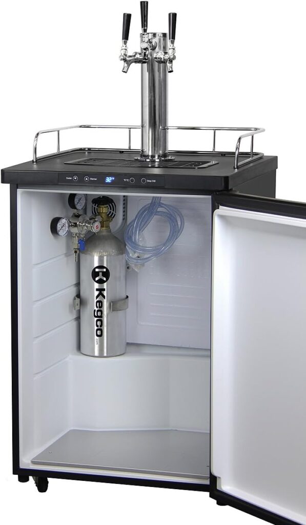 Kegco MDK-309SS-01 Keg Dispenser, Stainless Steel, 2 Tap