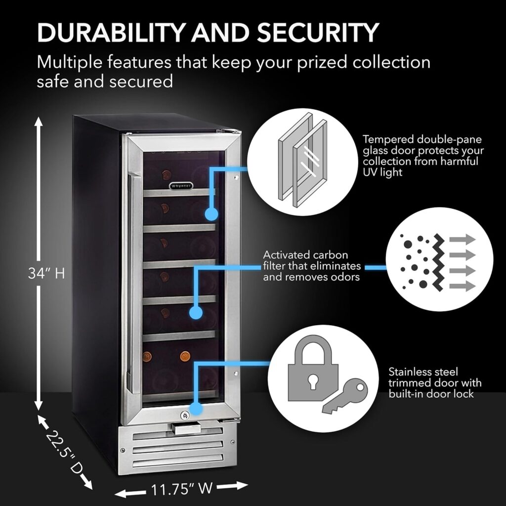 Whynter BWR-18SD 18 Bottle Built-in Wine Refrigerator, Multi