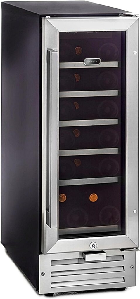 Whynter BWR-18SD 18 Bottle Built-in Wine Refrigerator, Multi