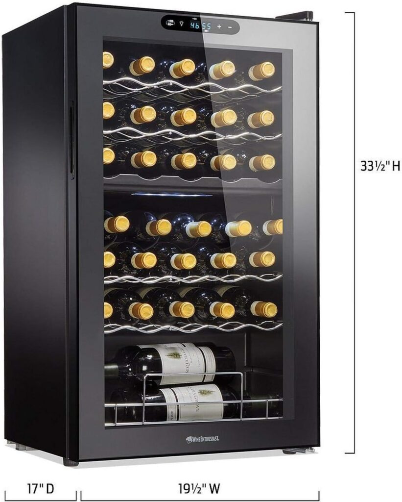 Wine Enthusiast 32-Bottle Dual Zone MAX Compressor Wine Cooler