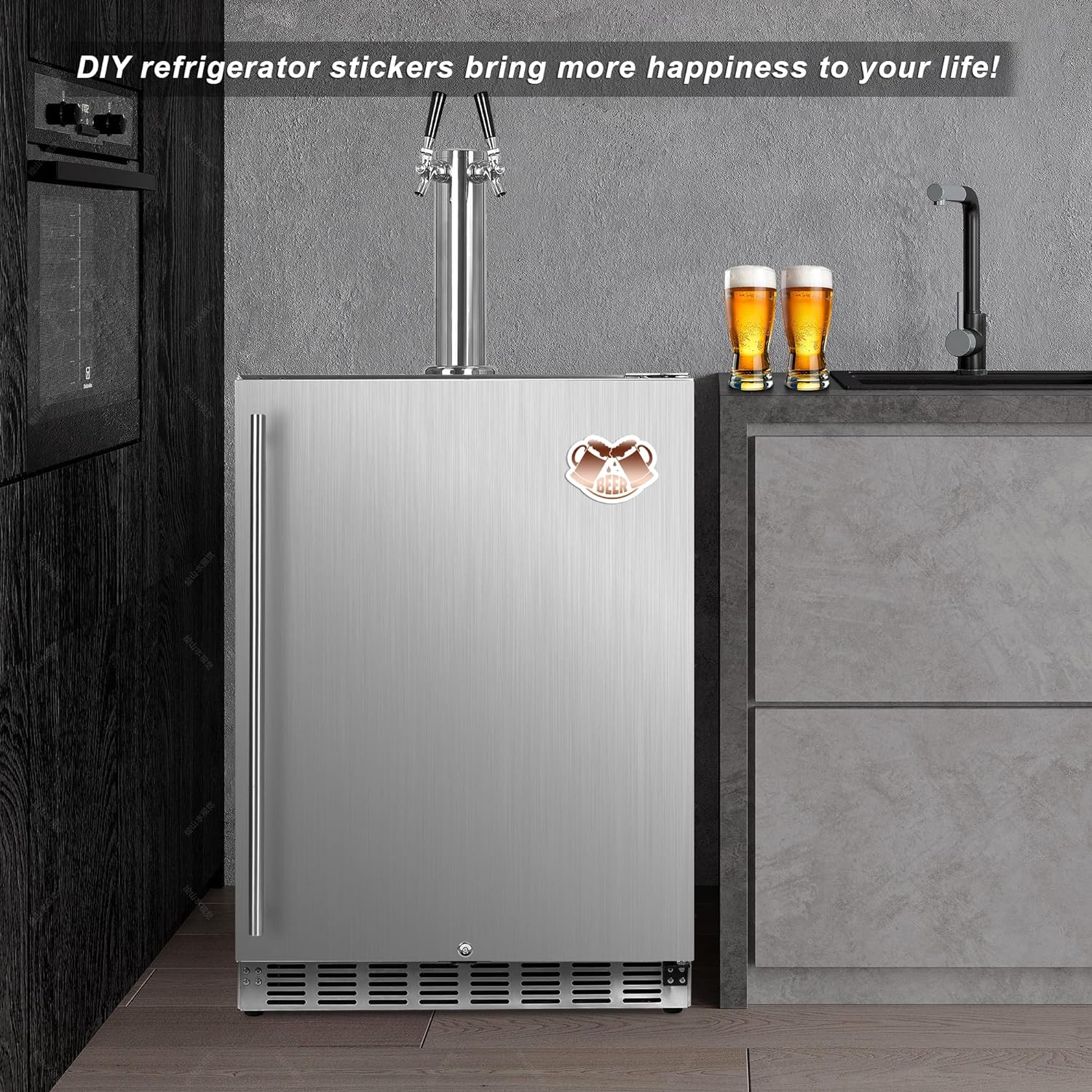 ICEJUNGLE Full Size Kegerator Outdoor Dual Tap Beer Dispenser Review