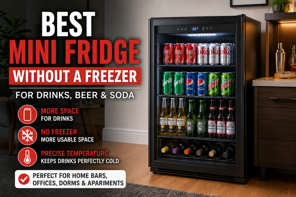 Best mini fridge without a freezer for drinks, beer and soda
